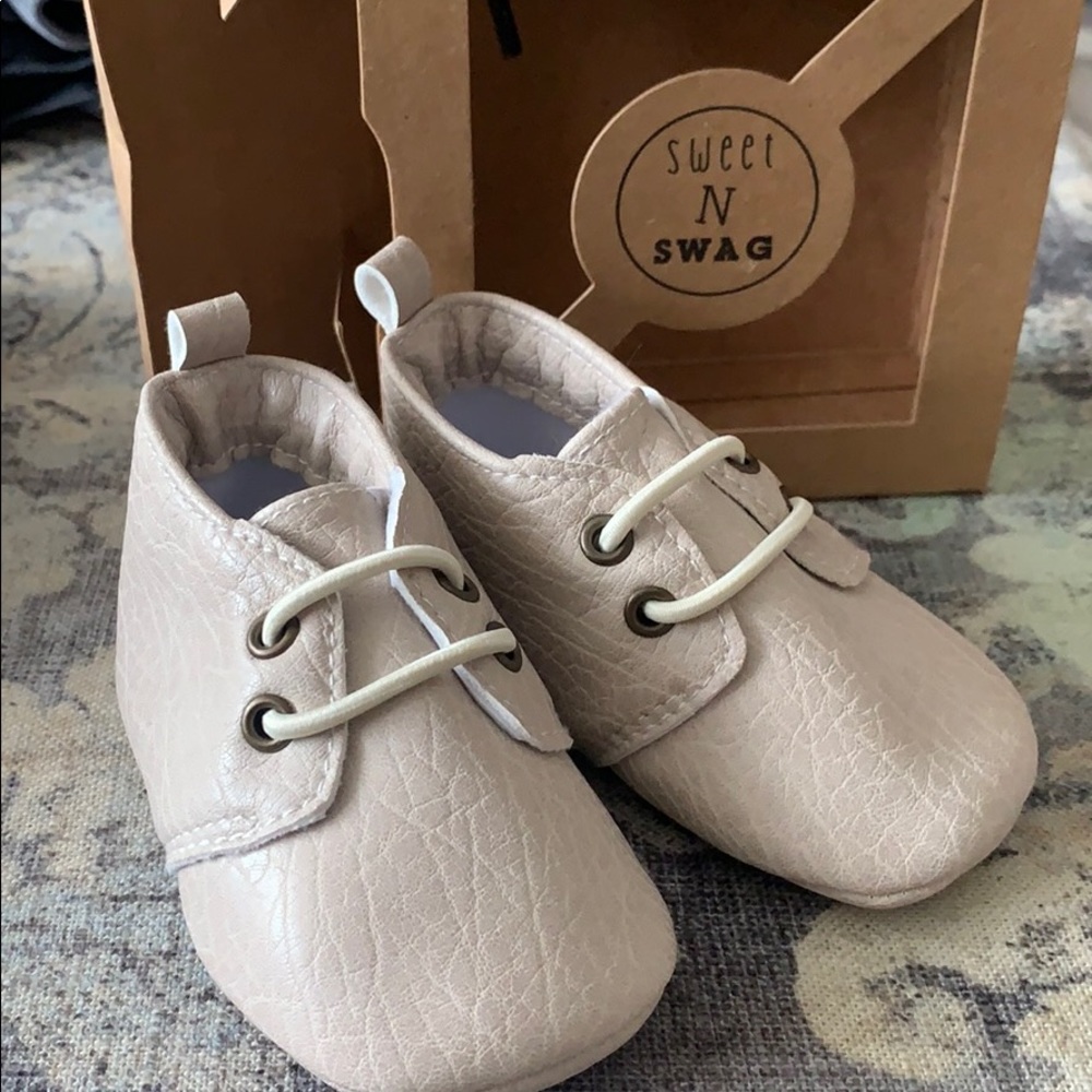 Sweet n swag brand new baby size 3 light tan shoe